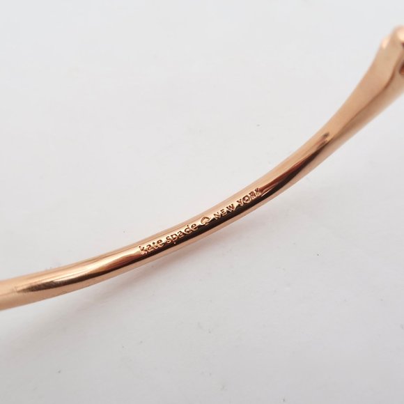 KATE SPADE Sailor's Knot hinged bangle bracelet rose gold - Picture 5 of 6